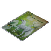 White Unicorn Lys Imaginaire Horse Carnet (Côté gauche)