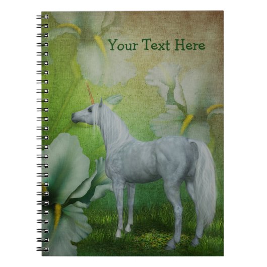 White Unicorn Lys Imaginaire Horse Carnet (Devant)