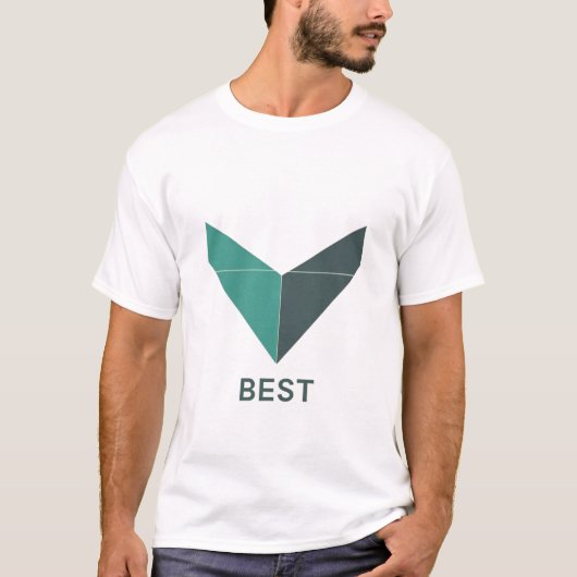 White Unisex Logo T-Shirt – Simple, Bold Custom  (Devant)