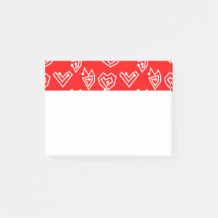 White Valentijnse' Mazes Post-it® Notes