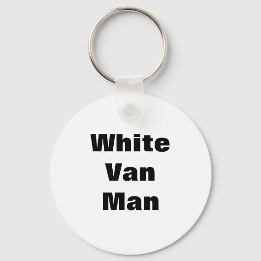 White Van Man Mok Sleutelhanger (Voorkant)