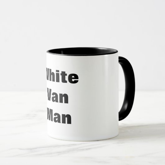 White Van Man Mug (Devant droit)