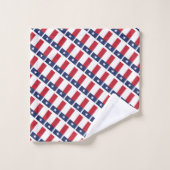WHITE VAN TEXAS FLAG Lone Star Persoonlijke script Bad Handdoek (Wasdoekje)