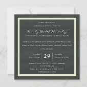 WHITE VELVET BLACK DAMASK CLASSIC WORKSHOP EVENT KAART (Voorkant)