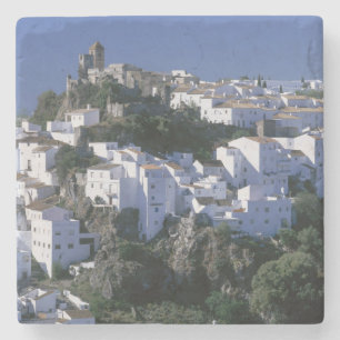 White Village Casares, Andalusië, Spanje Stenen Onderzetter