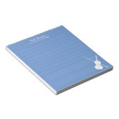 White Violin Specialized Music Lesson Dusky Blue Notitieblok (Schuin)