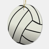 White Volleyball Team Keramisch Ornament (Links)