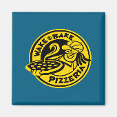 White Wake Bake Zza Logo Magneet (Voorkant)