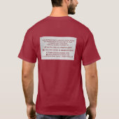 White Wash Paint, Schilder & Decorator Adverteren T-shirt (Achterkant)