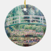 White Water Lilies | Claude Monet Keramisch Ornament (Achterkant)