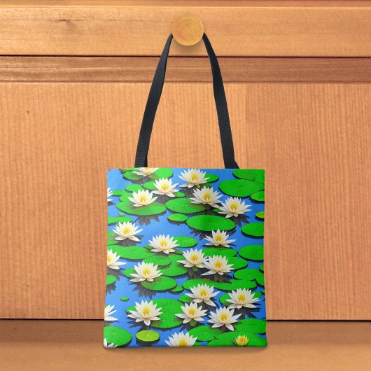 White Water Lilies Tote Bag