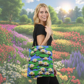 White Water Lily Flower Canvas tas