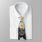 White Water Lily Foto Stropdas (Gebonden)