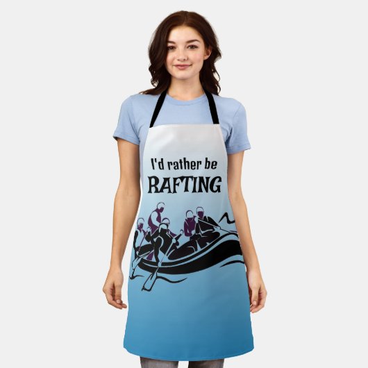 White Water Rafting Design All-Over Print Schort (Gedragen)
