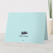 White Water Rafting Design Birthday Kaart (Achterkant)