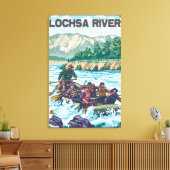 White Water Rafting - Lochsa River, Idaho Canvas Afdruk (Insitu (Woonkamer))