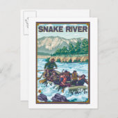 White Water Rafting - Snake River, Idaho Briefkaart (Voorkant / Achterkant)
