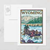 White Water Rafting - Wyoming Briefkaart (Voorkant / Achterkant)