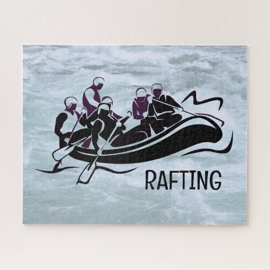 White Water River Rafting Jigzaag Puzzle Legpuzzel (Horizontaal)