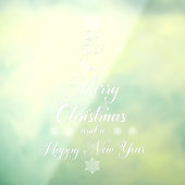 White We wensen u een prettige kerstklaring. Raamsticker (Vel 3)