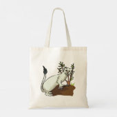 White Weasel Wildlife Canvas tas (Achterkant)