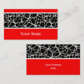 White Web Texture + uw bachgr. en ideeën Visitekaartje (Voorkant / Achterkant)