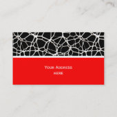 White Web Texture + uw bachgr. en ideeën Visitekaartje (Achterkant)