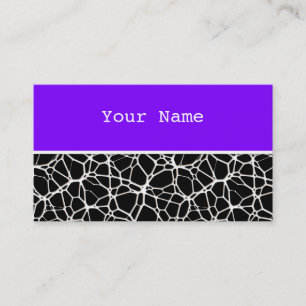 White Web Texture + uw bachgr. en ideeën Visitekaartje