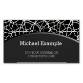 White Web Texture + uw bachgr. en ideeën Visitekaartje Magneet (Voorkant)