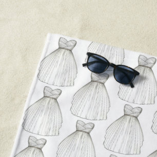 White Wedding Dress Gown Vrijgezellenfeest Bride G Strandlaken