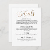 White Wedding Enclosure Kaart (Voorkant / Achterkant)