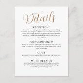 White Wedding Enclosure Kaart (Voorkant)