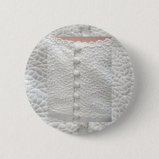White Wedding Gown Button -  (Voorkant)