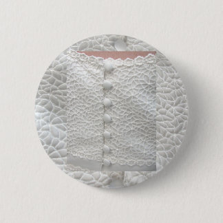White Wedding Gown Button -