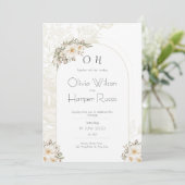 White wedding Invitation (Debout devant)