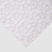 White Wedding Lace Daisy Tissuepapier (Detail)