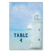 White Wedding Lighthouse Kaart (Achterkant)