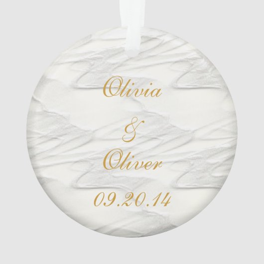 White Wedding Ornament (achterkant)