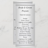 White Wedding Programma (Voorkant / Achterkant)