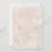 White Wedding Rehearsal Dinner Kaart (Achterkant)