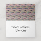 White Wedding Table Seating Cards (Binnenkant ongevouwen)