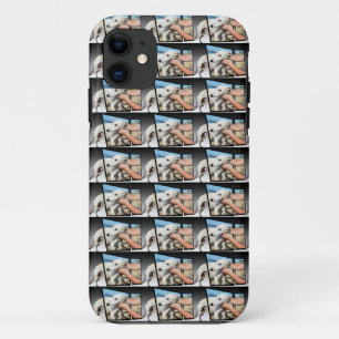 White Whippet Dog Dimensional Art iPhone 11 Hoesje
