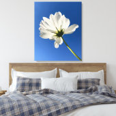 White Wild Flower Canvas Art (Insitu (Slaapkamer))