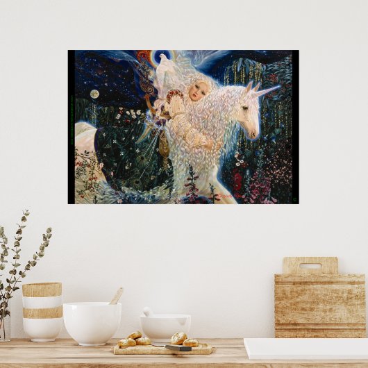 White Wind van Elizabeth Kyle Poster (Keuken)