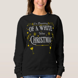 White Wine Christmas Holiday Sweater