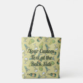White Wine Pattern Canvas tas (Achterkant)