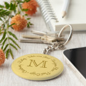 White Wines Custom monogram key chains Sleutelhanger (Zijkant)