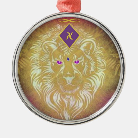 White Winged Lion Frequency Ornament (Voorkant)