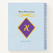 White Winged Lion-laptop Notitieboek (Achterkant)