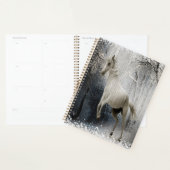 White Winter Horse in Mountain Forest Planner (Display)